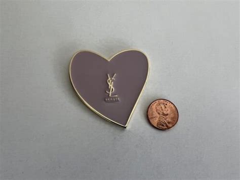 Yves Saint Laurent YSL Pink/Gold Mon Paris Heart Mirror (2.5in 